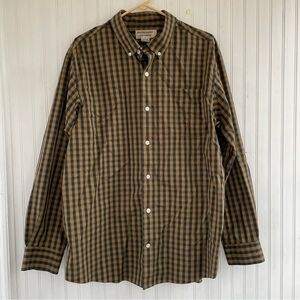 Duluth Trading Company Men's Wrinklefighter Relaxed Fit Long Sleeve Shirt LARGE